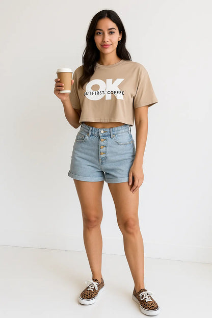 OK Coffee Crop Tee Women