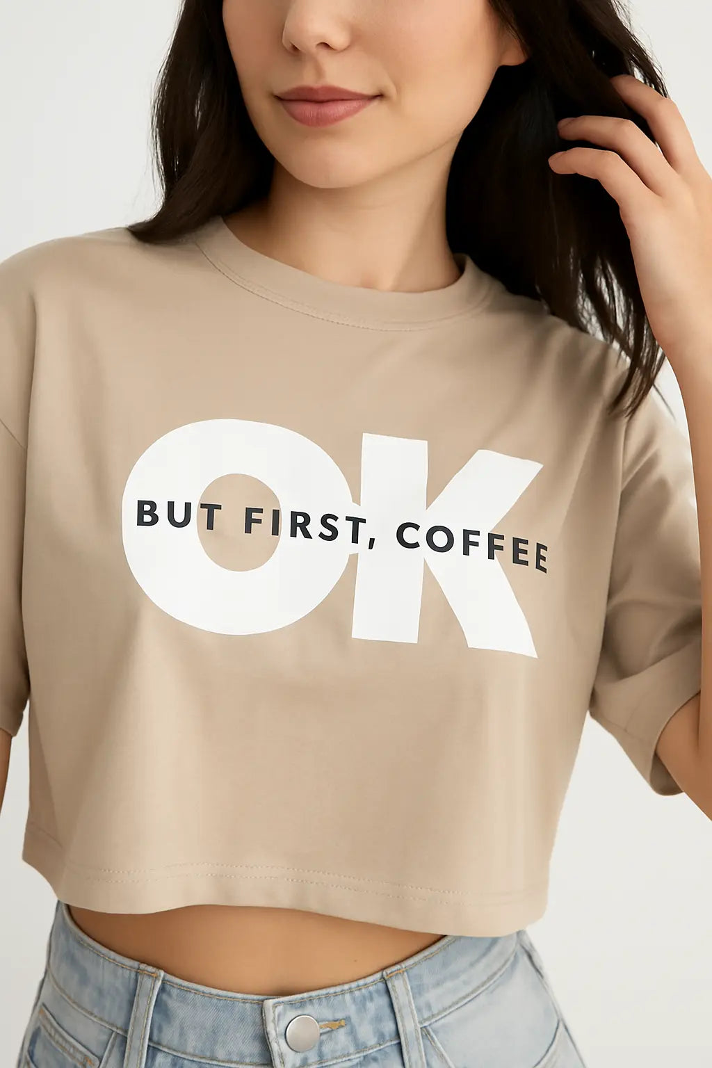 OK Coffee Crop Tee Women