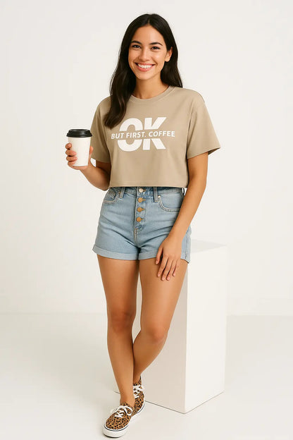 OK Coffee Crop Tee Women