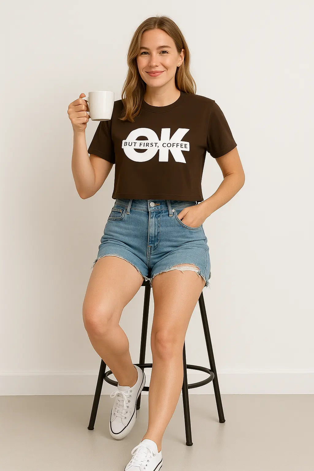 OK Coffee Crop Tee Women