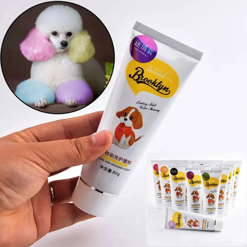Pet Dye Cream  80g Semi Permanent High Pigmented Colorful Do