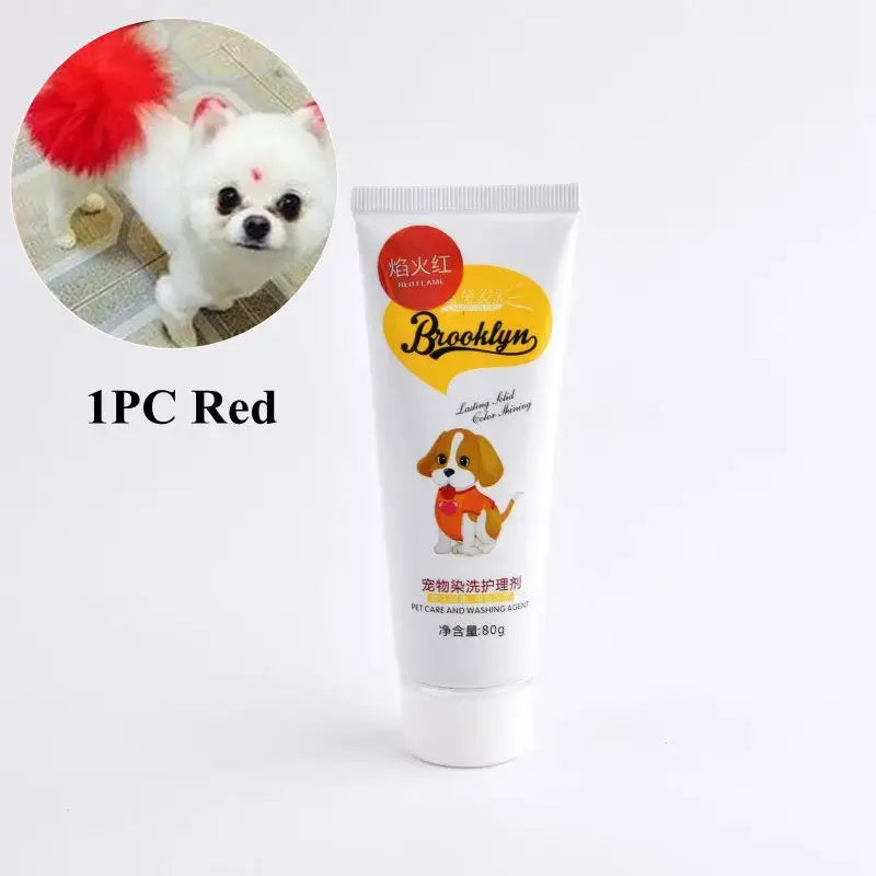 Pet Dye Cream  80g Semi Permanent High Pigmented Colorful Do