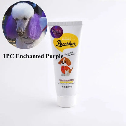 Pet Dye Cream  80g Semi Permanent High Pigmented Colorful Do