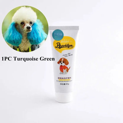 Pet Dye Cream  80g Semi Permanent High Pigmented Colorful Do