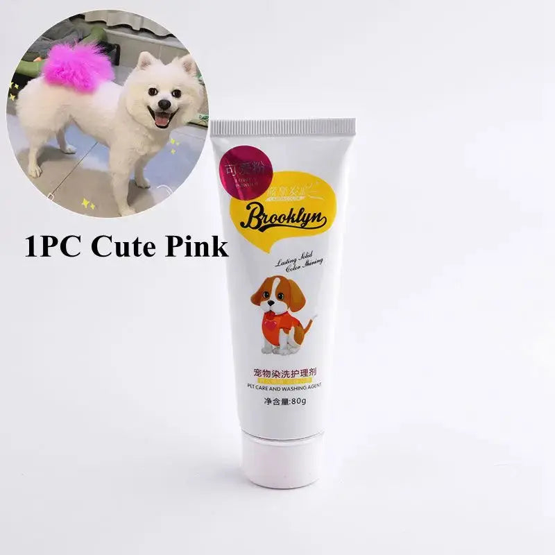Pet Dye Cream  80g Semi Permanent High Pigmented Colorful Do