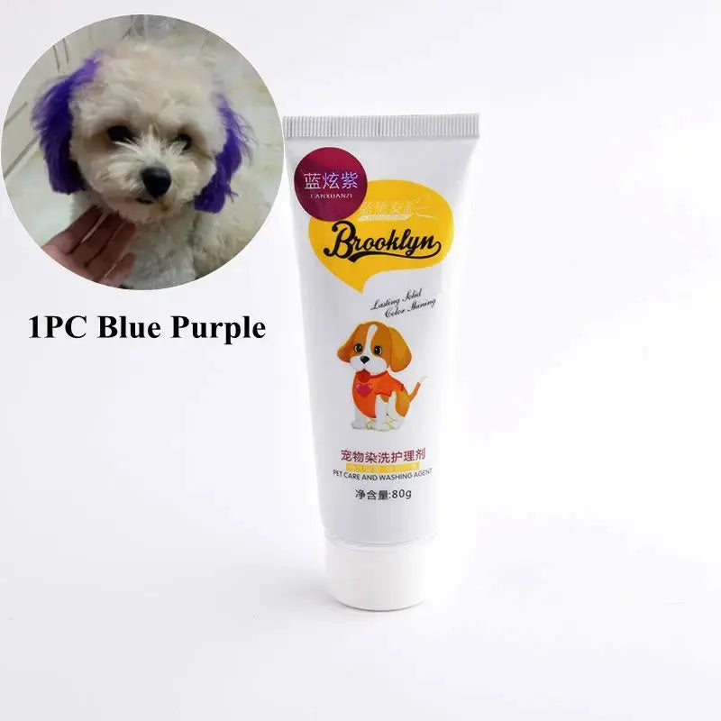 Pet Dye Cream  80g Semi Permanent High Pigmented Colorful Do