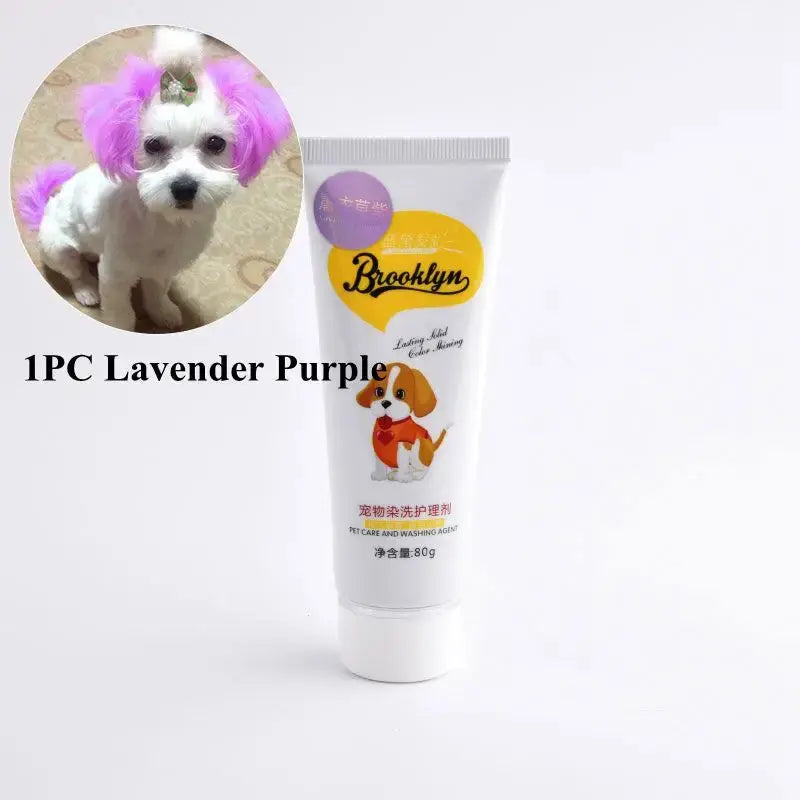 Pet Dye Cream  80g Semi Permanent High Pigmented Colorful Do