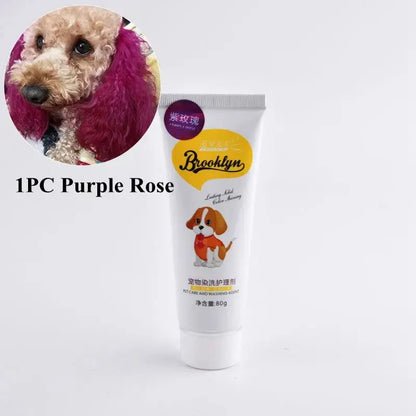 Pet Dye Cream  80g Semi Permanent High Pigmented Colorful Do