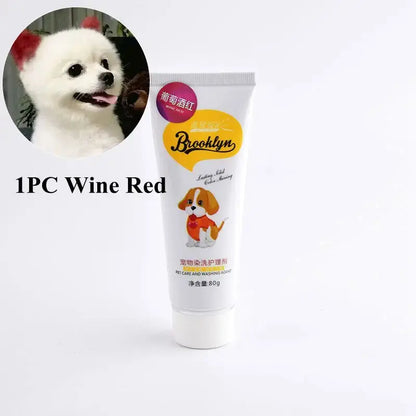 Pet Dye Cream  80g Semi Permanent High Pigmented Colorful Do
