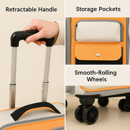 Cat Bag Going Out Pet Trolley Bag Good-looking Anti-stress Cat Backpack Novara Shop