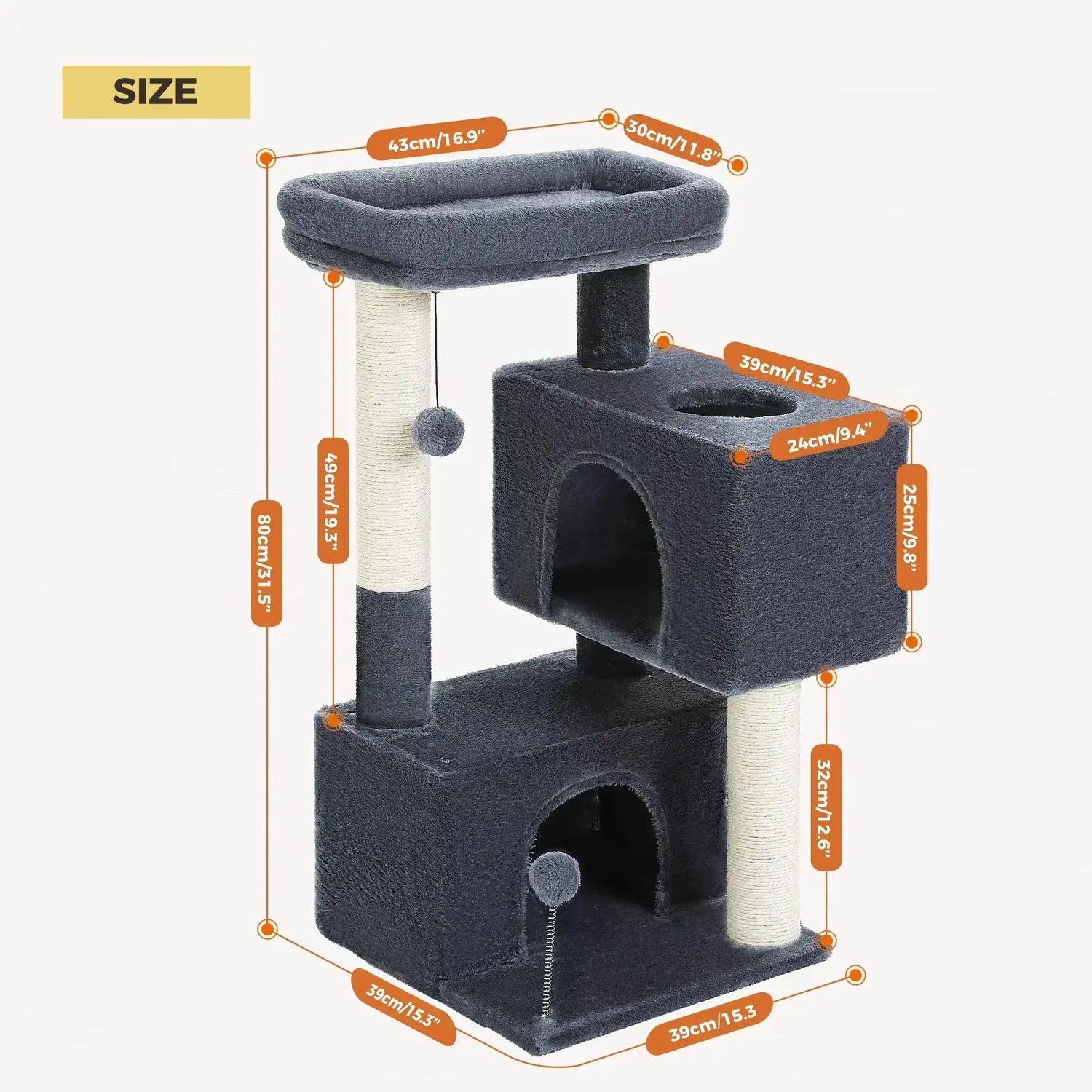 Large Cat Tree | Indoor Cat Tower | Novara Shop