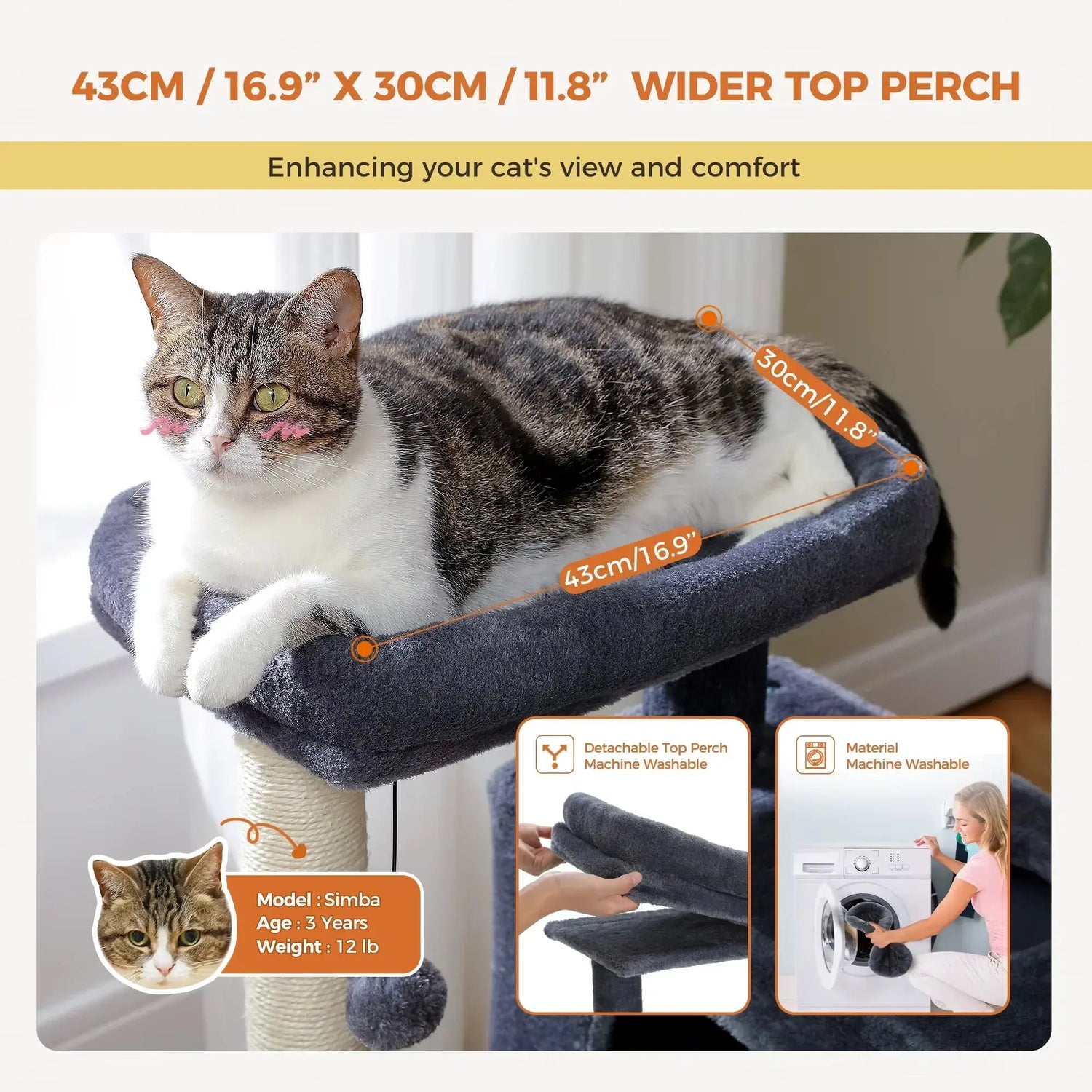 Large Cat Tree | Indoor Cat Tower | Novara Shop