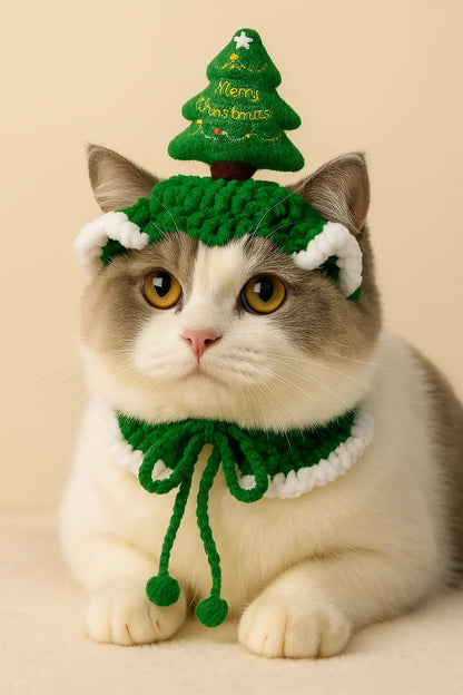 Crochet Pet Hat | Pet Christmas Hat | Novara Shop