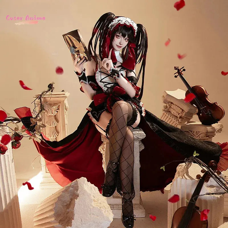 Anime DATE A LIVE Tokisaki Kurumi Cosplay Costume Uniform Halloween Carnival Party Christmas Play Role Clothes Clothing Novara Shop