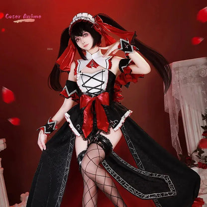 Anime DATE A LIVE Tokisaki Kurumi Cosplay Costume Uniform Halloween Carnival Party Christmas Play Role Clothes Clothing Novara Shop