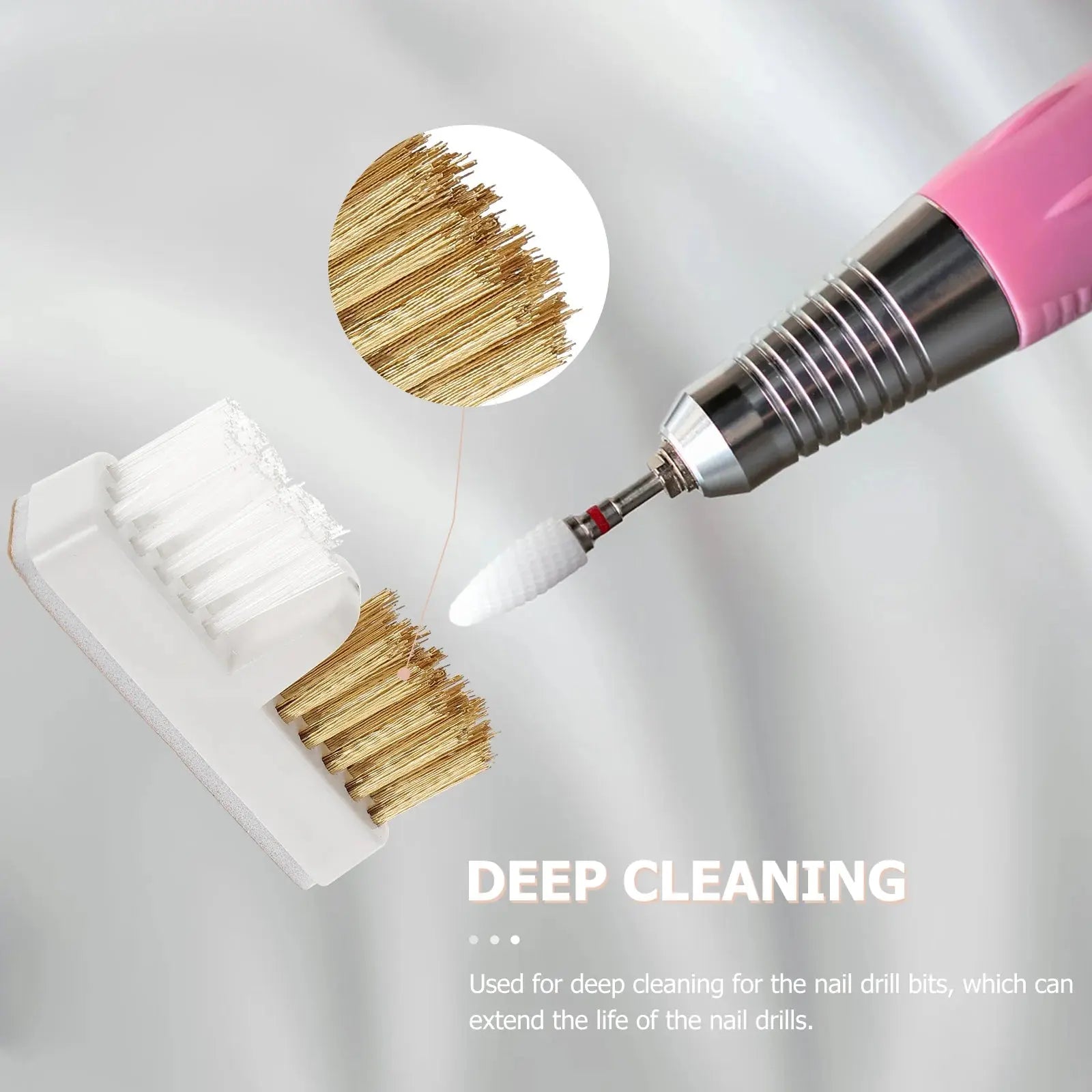 3 Pcs Copper Wire Cleaning Brush For Drill Bits Multi Functional Beauty Tools Nail Art Supplies Salon Accessories Professional Novara Shop