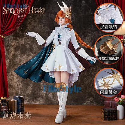 Game Reverse:1999 Sonetto Cosplay Costume The Steadhst Hear Uniform Halloween Carnival Party Christmas Play Role Clothe Clothing Novara Shop