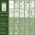 18 sheets Home time Stickers Long strip landscape Decorative