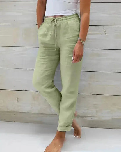 High Waist Elastic Pant | Women&