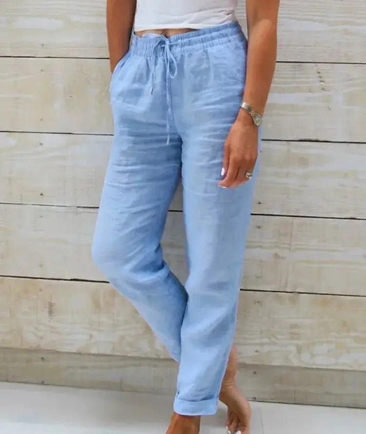 High Waist Elastic Pant | Women&