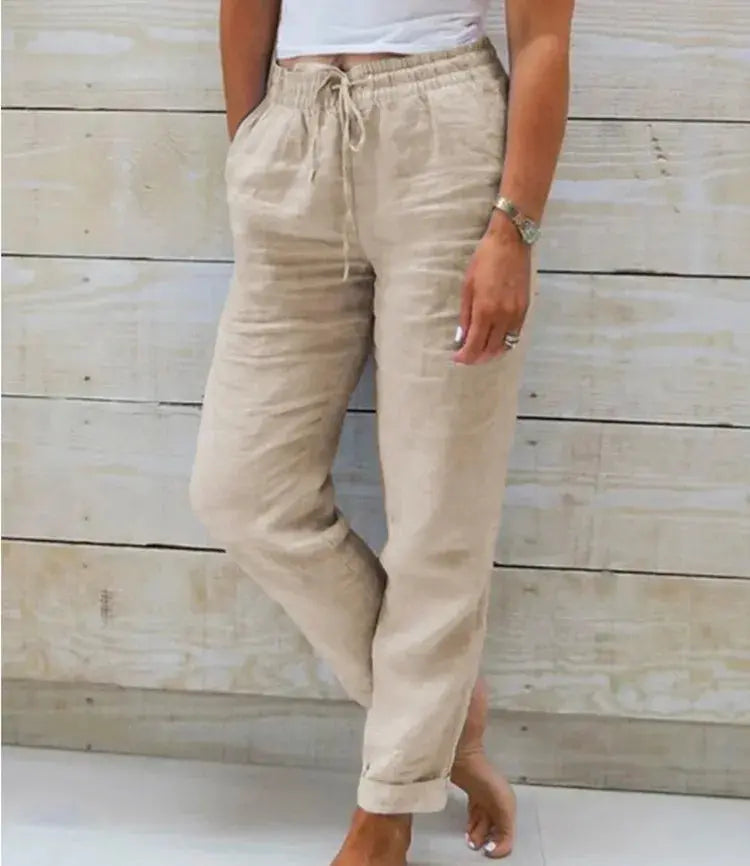 High Waist Elastic Pant | Women&