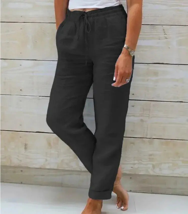 High Waist Elastic Pant | Women&
