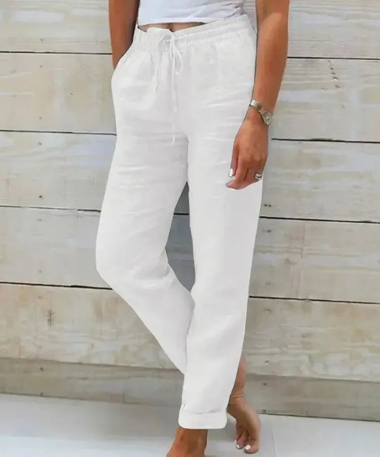 High Waist Elastic Pant | Women&