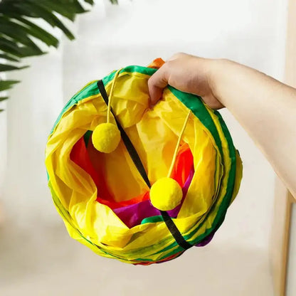 Cat Tunnels Large Cat Play Tunnel Indoor Foldable Bored Kitj