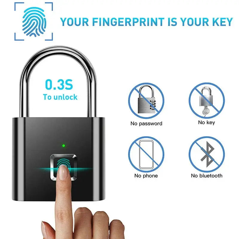Smart Fingerprint Padlock | Fingerprint Padlock | Novara Shop