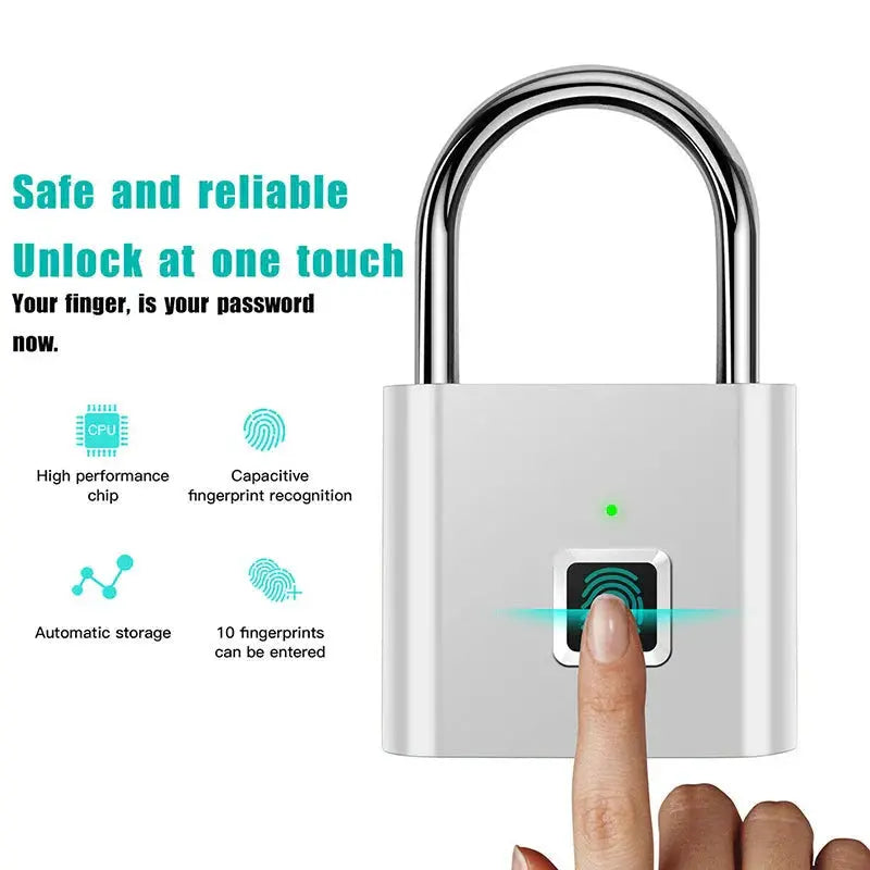 Smart Fingerprint Padlock | Fingerprint Padlock | Novara Shop