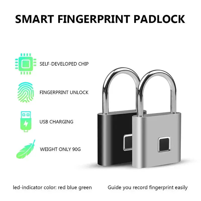 Smart Fingerprint Padlock | Fingerprint Padlock | Novara Shop