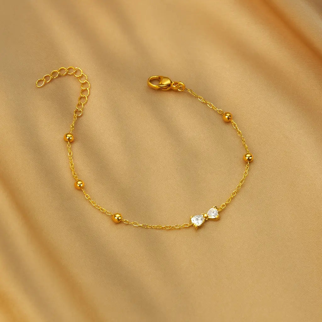 Bow Zircon Bracelet | Women&