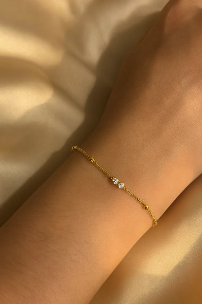 Bow Zircon Bracelet | Women&