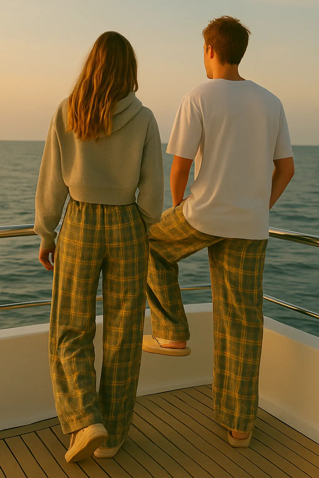 Wide-Leg Plaid Pants | Unisex Plaid Pants | Novara Shop