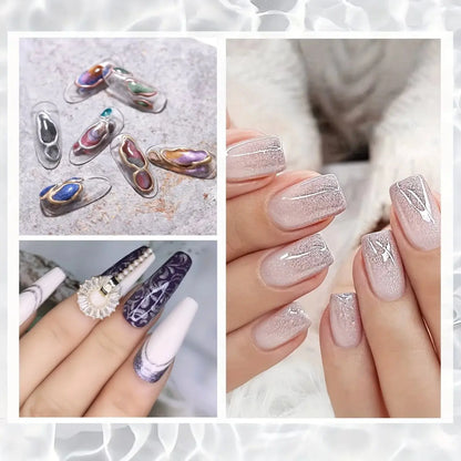 High Brightness Metal Mirror Nail  Glue Liquid Silver Flash Platinum Pull Wire Hook Edge Painted Gel For Manicure Supplies Novara Shop