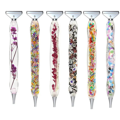 Resin Pen Diamond Painting Accessories Eco-friendly Alloy Replacement Heads Multi Placers Point Drill DIY Nail Art Tool Novara Shop