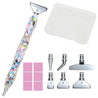 Resin Pen Diamond Painting Accessories Eco-friendly Alloy Replacement Heads Multi Placers Point Drill DIY Nail Art Tool Novara Shop