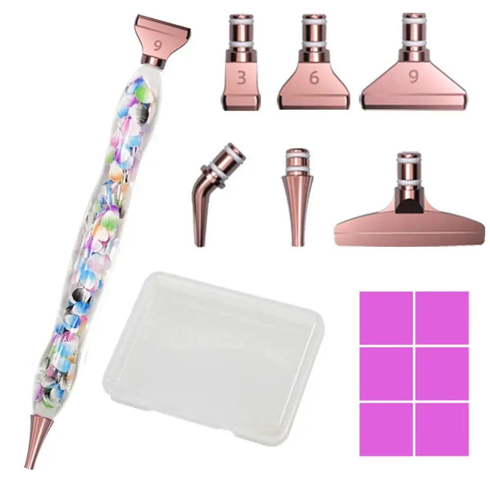 Resin Pen Diamond Painting Accessories Eco-friendly Alloy Replacement Heads Multi Placers Point Drill DIY Nail Art Tool Novara Shop