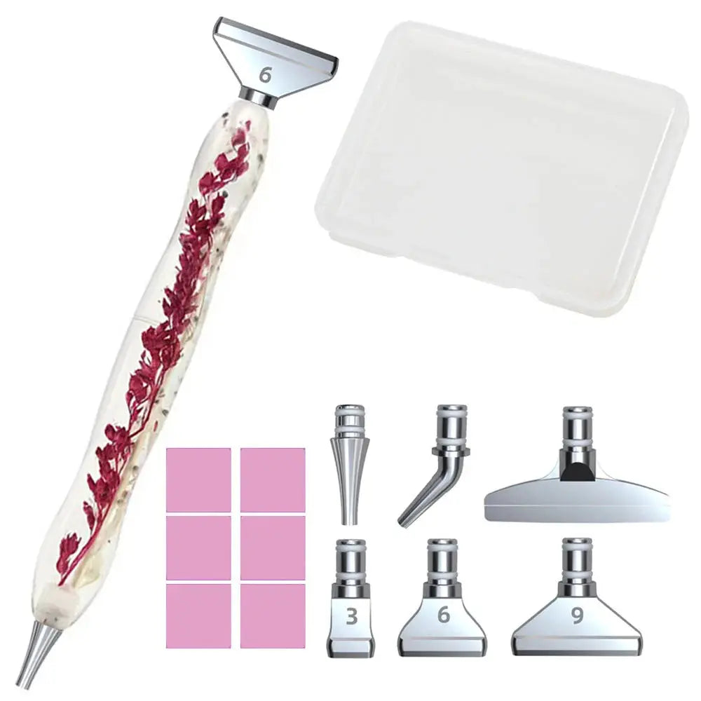 Resin Pen Diamond Painting Accessories Eco-friendly Alloy Replacement Heads Multi Placers Point Drill DIY Nail Art Tool Novara Shop