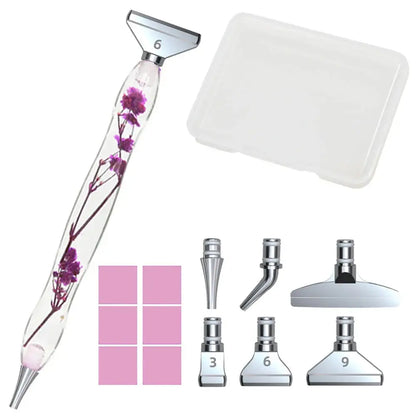 Resin Pen Diamond Painting Accessories Eco-friendly Alloy Replacement Heads Multi Placers Point Drill DIY Nail Art Tool Novara Shop