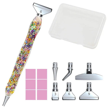 Resin Pen Diamond Painting Accessories Eco-friendly Alloy Replacement Heads Multi Placers Point Drill DIY Nail Art Tool Novara Shop
