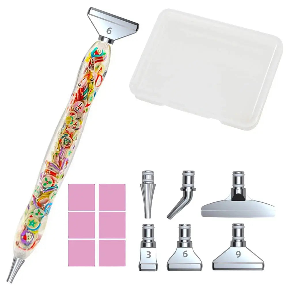 Resin Pen Diamond Painting Accessories Eco-friendly Alloy Replacement Heads Multi Placers Point Drill DIY Nail Art Tool Novara Shop