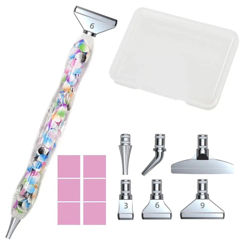 Resin Pen Diamond Painting Accessories Eco-friendly Alloy Replacement Heads Multi Placers Point Drill DIY Nail Art Tool Novara Shop