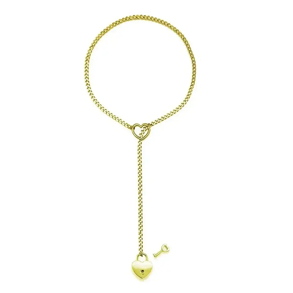 Cuban Chain Necklace | Lock and Key Necklace | Novara Shop