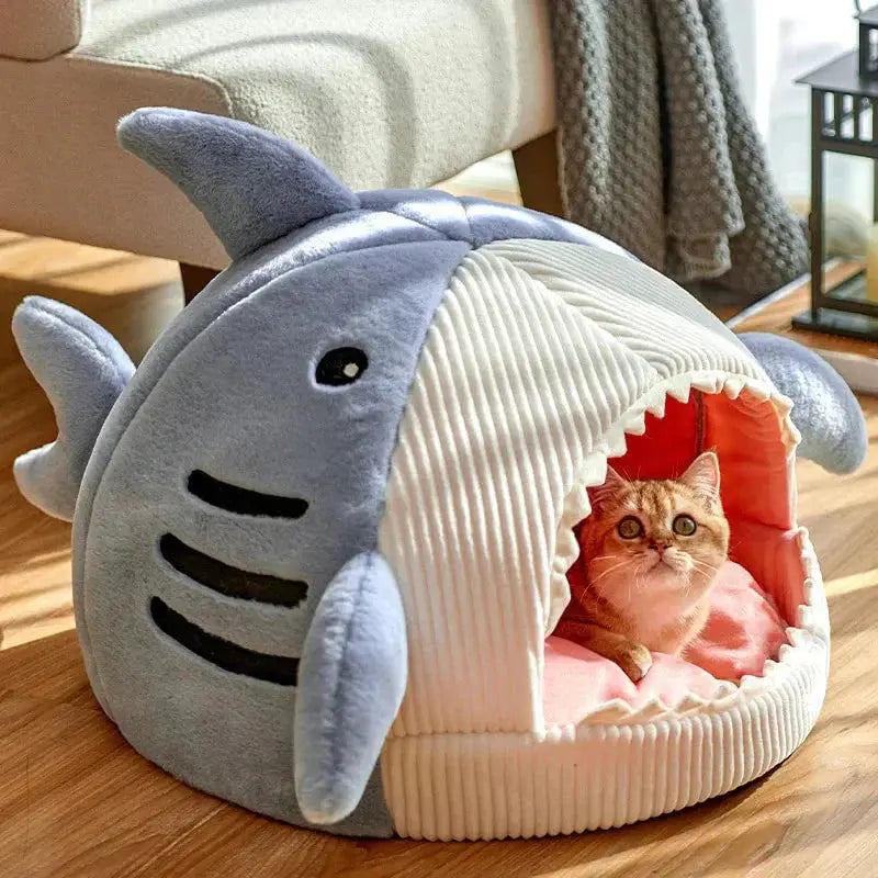 Pet Plush  Bed | Shark Shape Pet Bed | Novara Shop