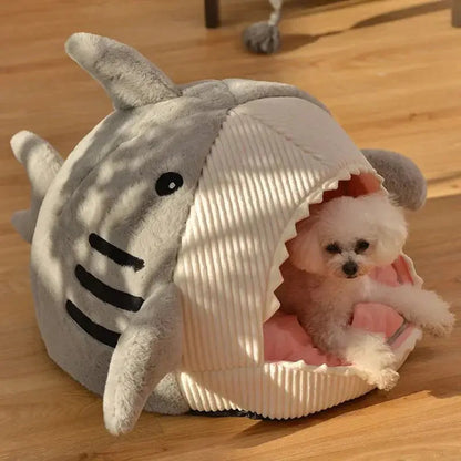 Pet Plush  Bed | Shark Shape Pet Bed | Novara Shop