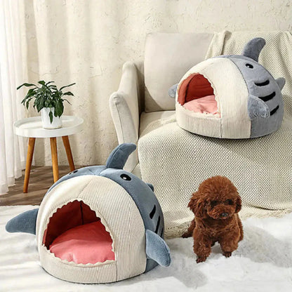 Pet Plush  Bed | Shark Shape Pet Bed | Novara Shop