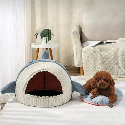 Pet Plush  Bed | Shark Shape Pet Bed | Novara Shop