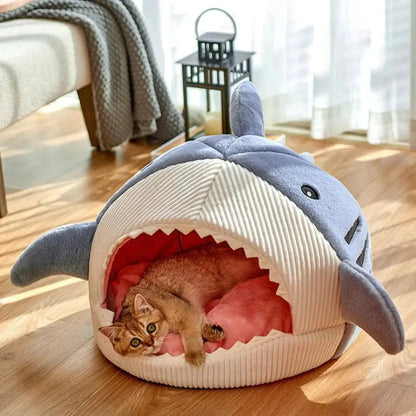Pet Plush  Bed | Shark Shape Pet Bed | Novara Shop