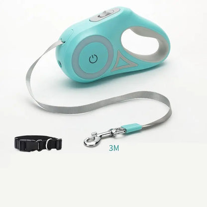 Dog Leash Retractable Leash And Dog Collar Spotlight Automat